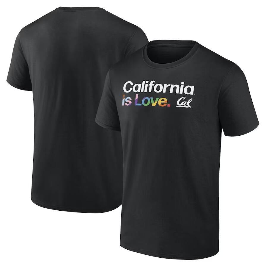 Custom Calfornia Golden Bears Name And Number Tshirts-Black
